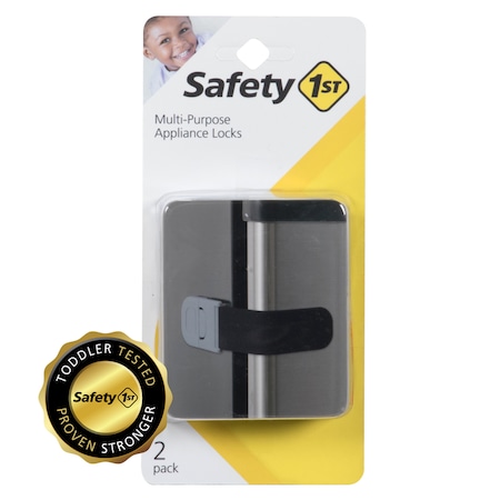 Safety 1St Safety 1st Black Plastic Appliance Latch 2 pk HS148